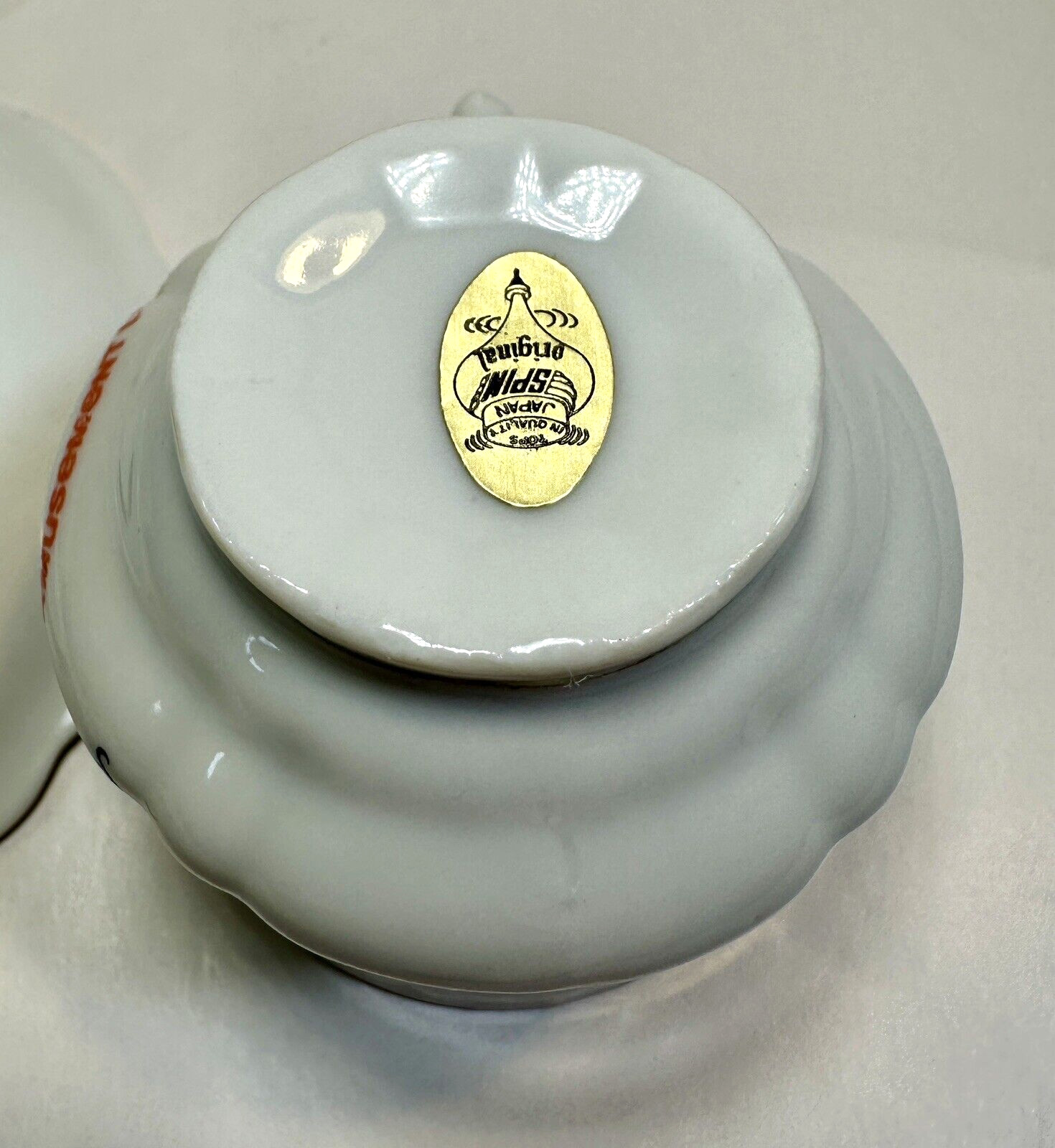 Vintage Ceramic Cedar Point Amusement Land Teacup and Saucer - Original Tags - Image 5