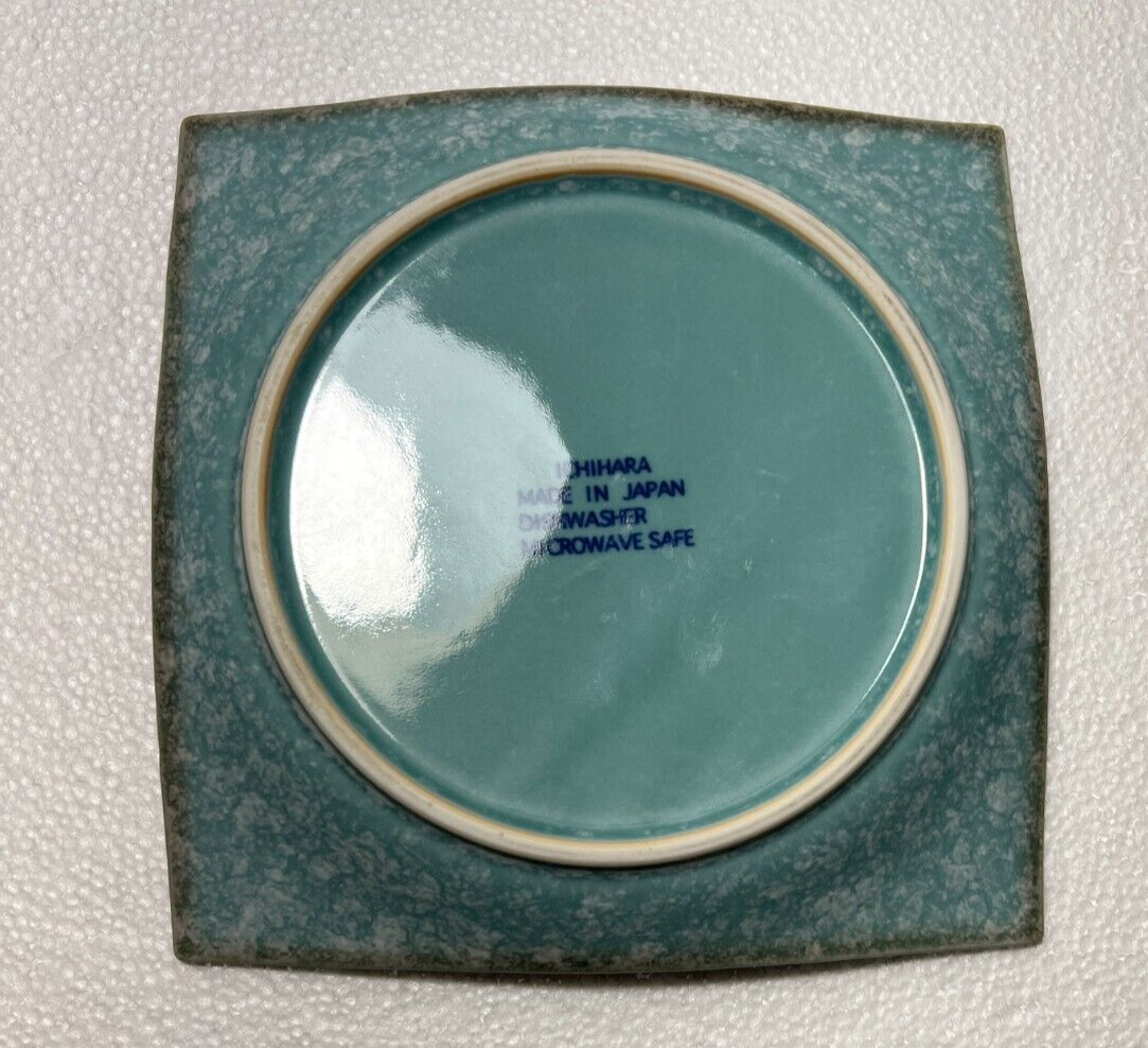 One Ichihara Cherry Blossom Blue Salad Plate - Japan - 6 3/4 inches - Image 2