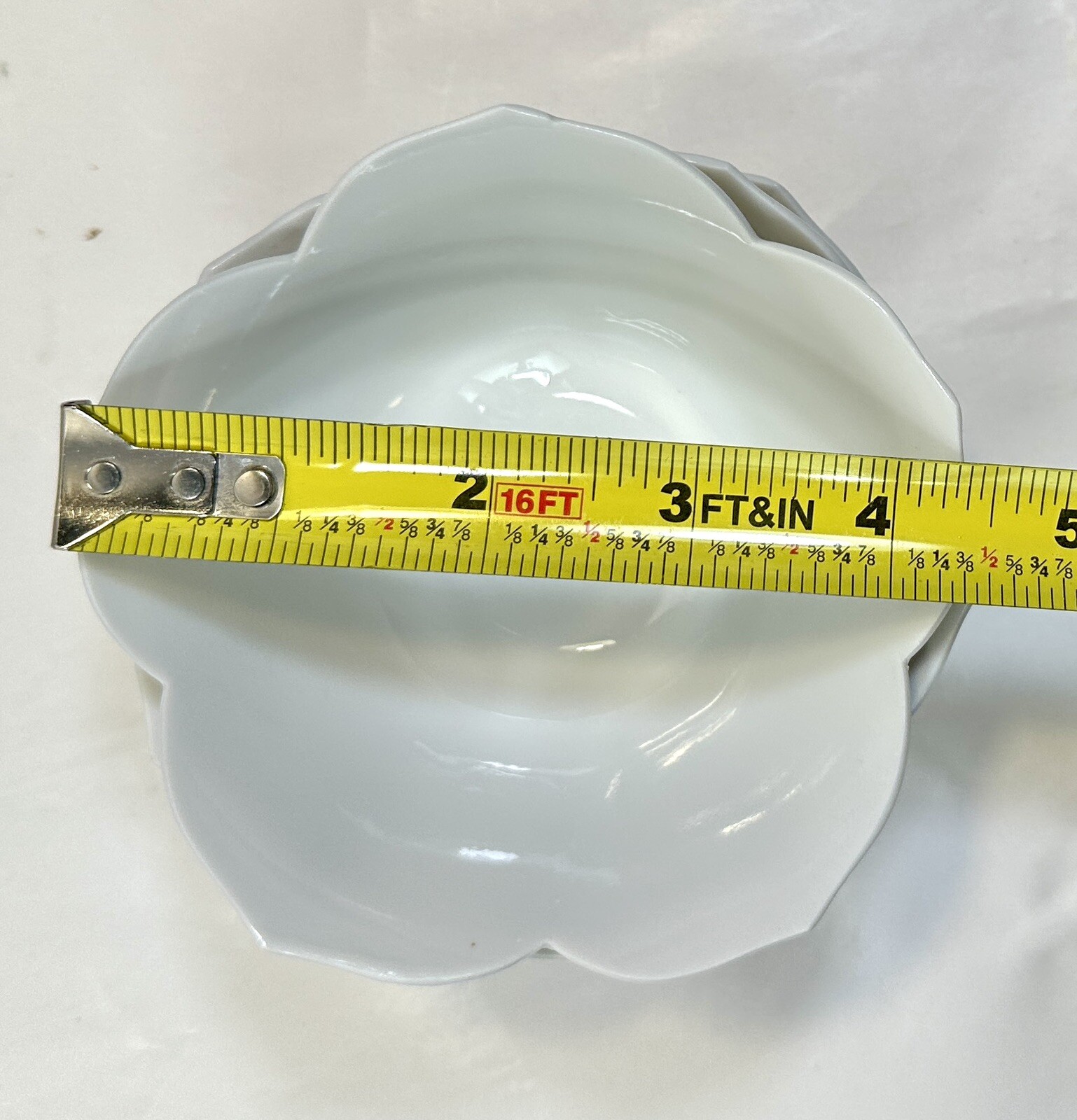 Three (3) Lotus Bowls - Andrea by Sadek - Made in Japan - White Porcelain 4 3/8" - Image 6