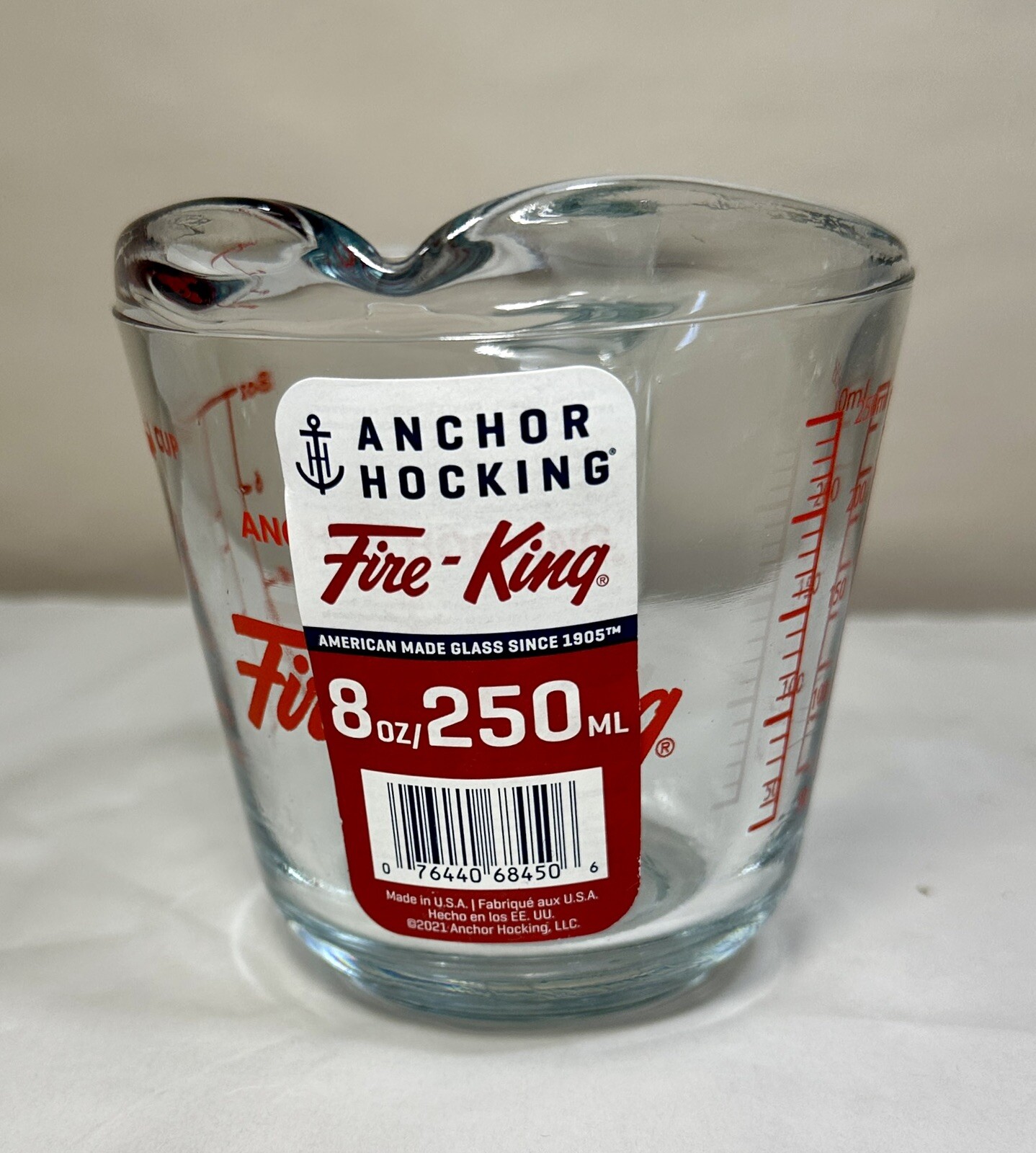 Anchor Hocking Fire King One Cup Measuring Cup - New with Tags