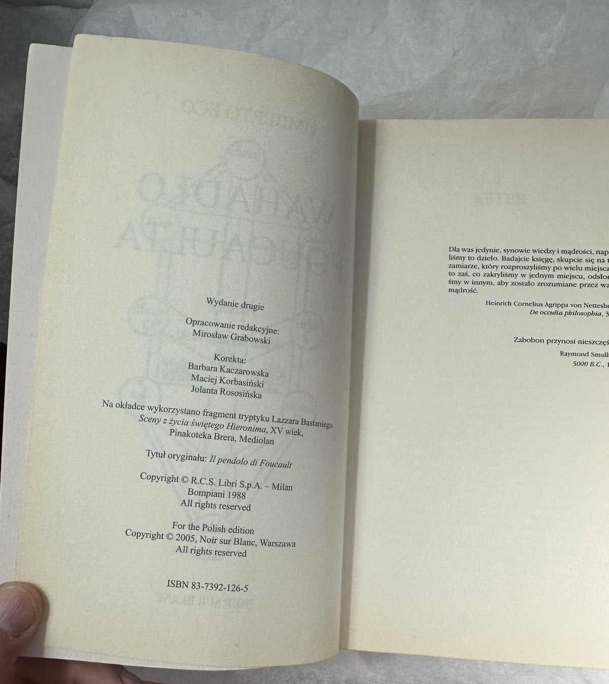 Wahadło Foucaulta (Foucault's Pendulum) - Polish Edition - Umberto Eco - Image 1