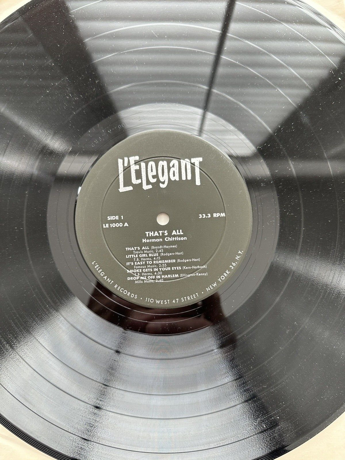 HERMAN CHITTISON - That's All! -- L'Elegant LE 1000 - Image 3