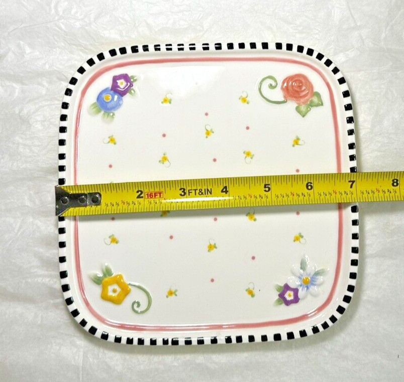 Mary Engelbreit Covered Cheese Plate - Pink Floral - Image 2