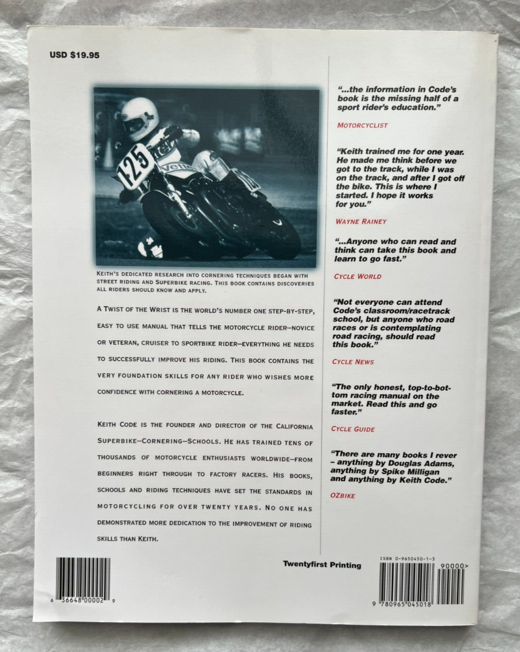 Twist of the Wrist: The Motorcycle Roadracers Handbook - Image 1