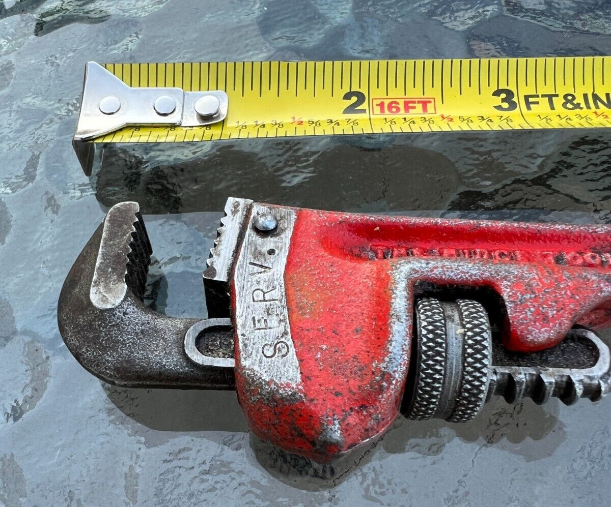 Vintage Rigid 6-inch Pipe Wrench - The Ridge Tool Co. Elyria O. USA - Image 2