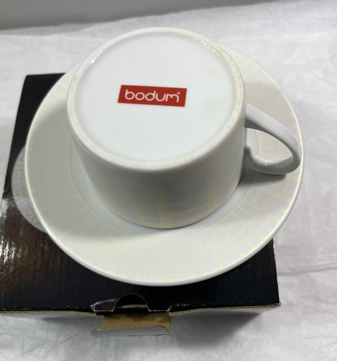 Bodum Fine Porcelain Cup and Saucer - New in Box - Image 8