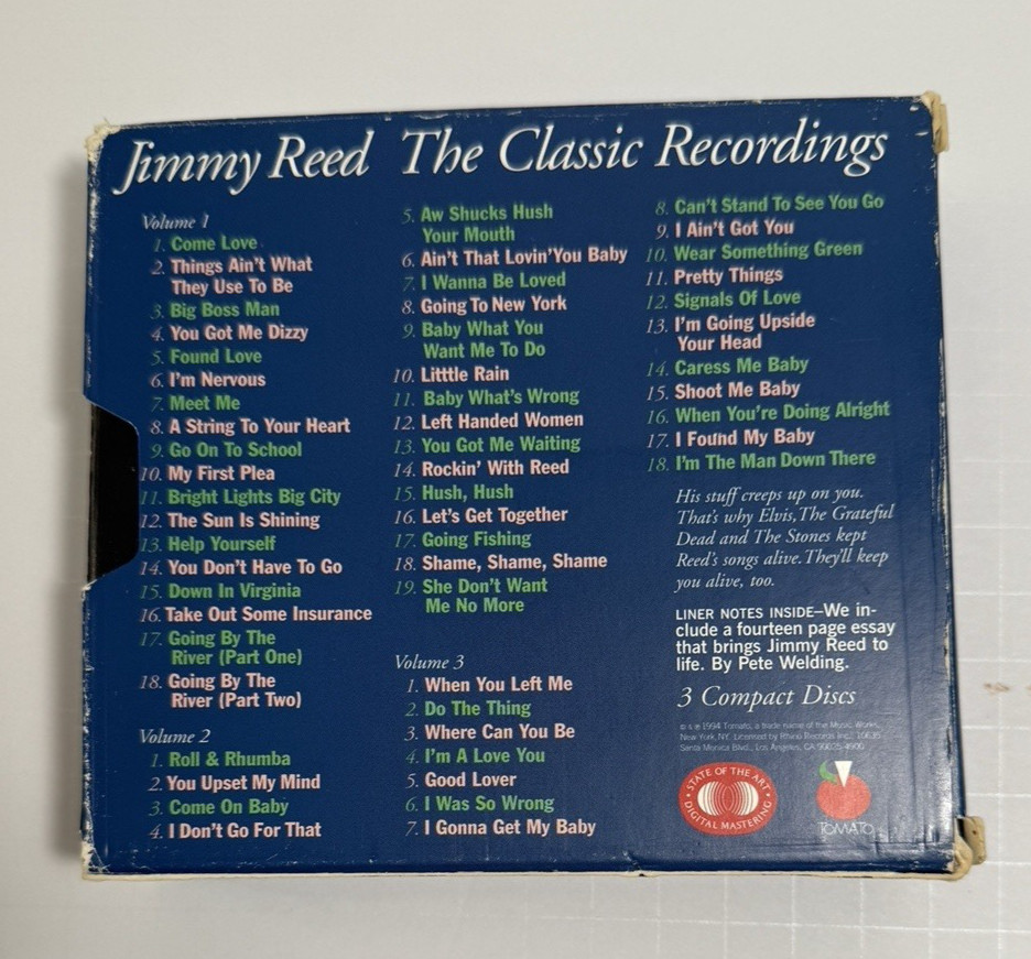 Jimmy Reed - The Classic Recordings - 3CDs - Tomato label - UNPLAYED - Image 8
