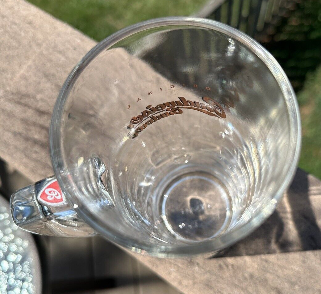 Budweiser-Budvar Czech Beer Glass Circa 1980s - 17 ounces - Image 4