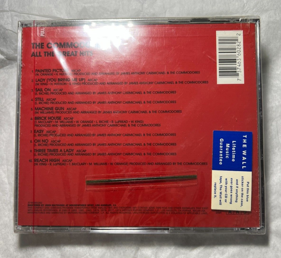 COMMODORES / All The Great Hits CD 1982 New Sealed - Motown 3746360282 - Image 1