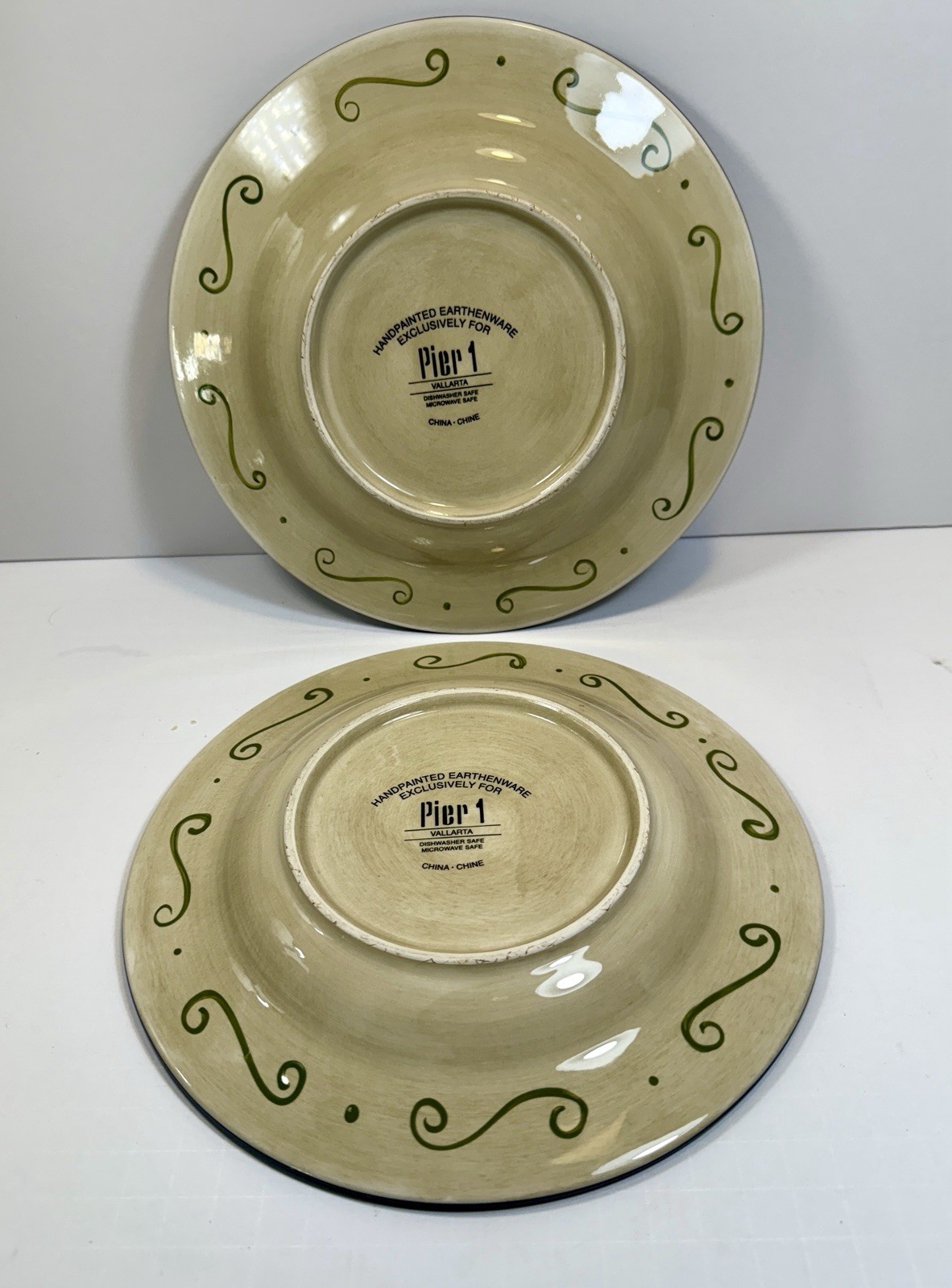Set of 2 Pier 1 Vallarta Salad Plates - Handpainted Earthenware - 9-1/8" - EUC - Image 5