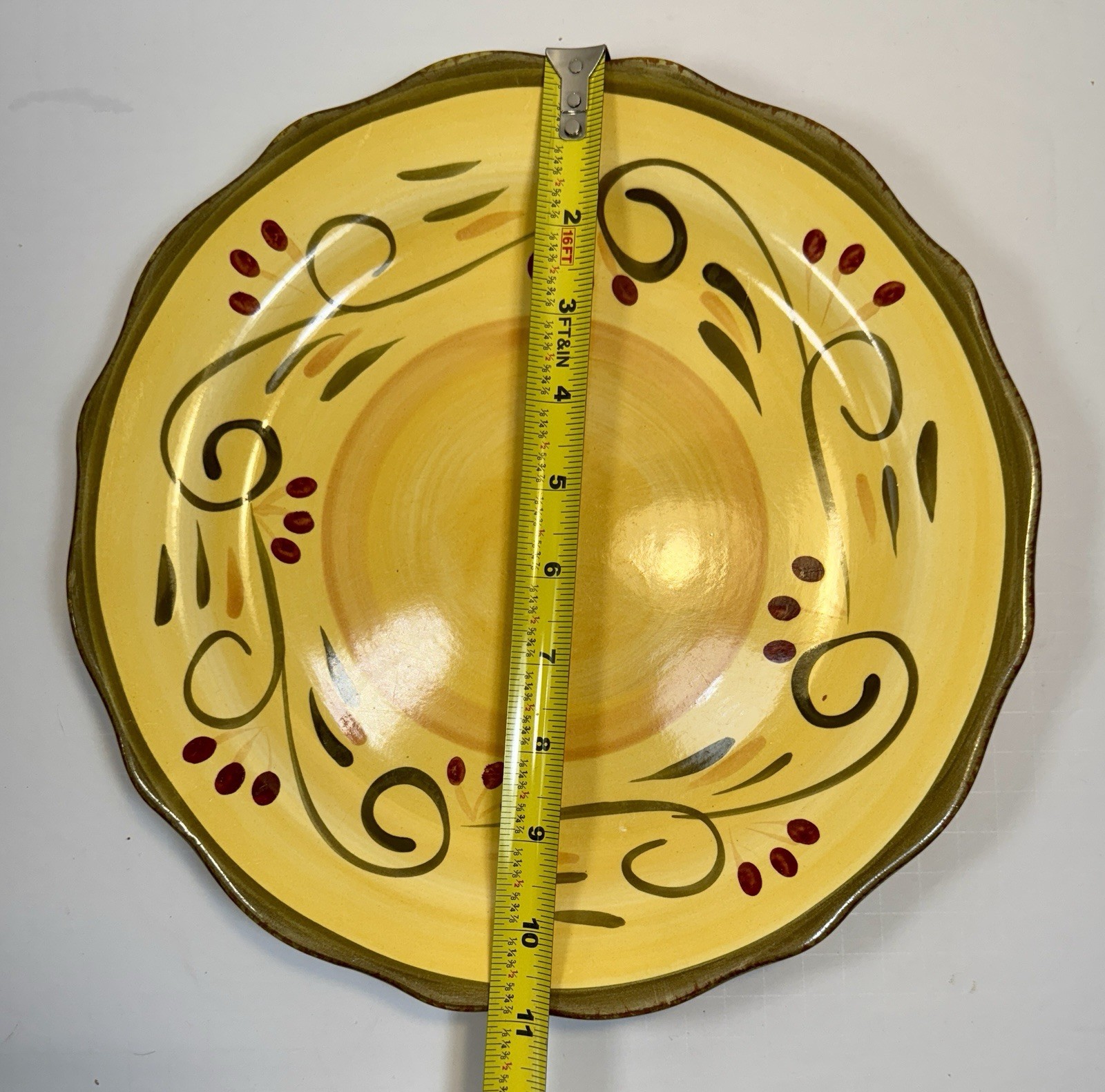 Set of 2 Home Trends Italian Villa Dinner Plates - 11" - Image 3
