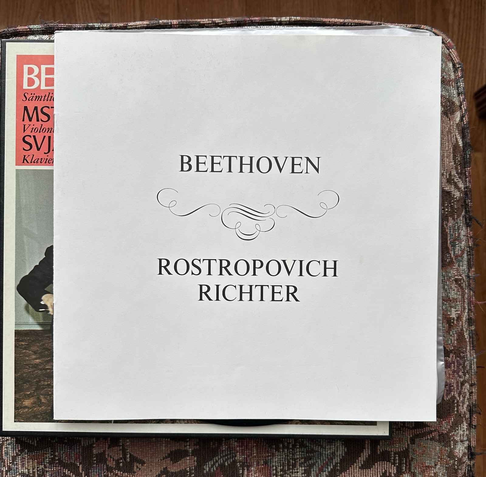 Beethoven Cello Sonatas Rostropovich Richter 2LP Philips 835 182/83 AY Stereo - Image 9