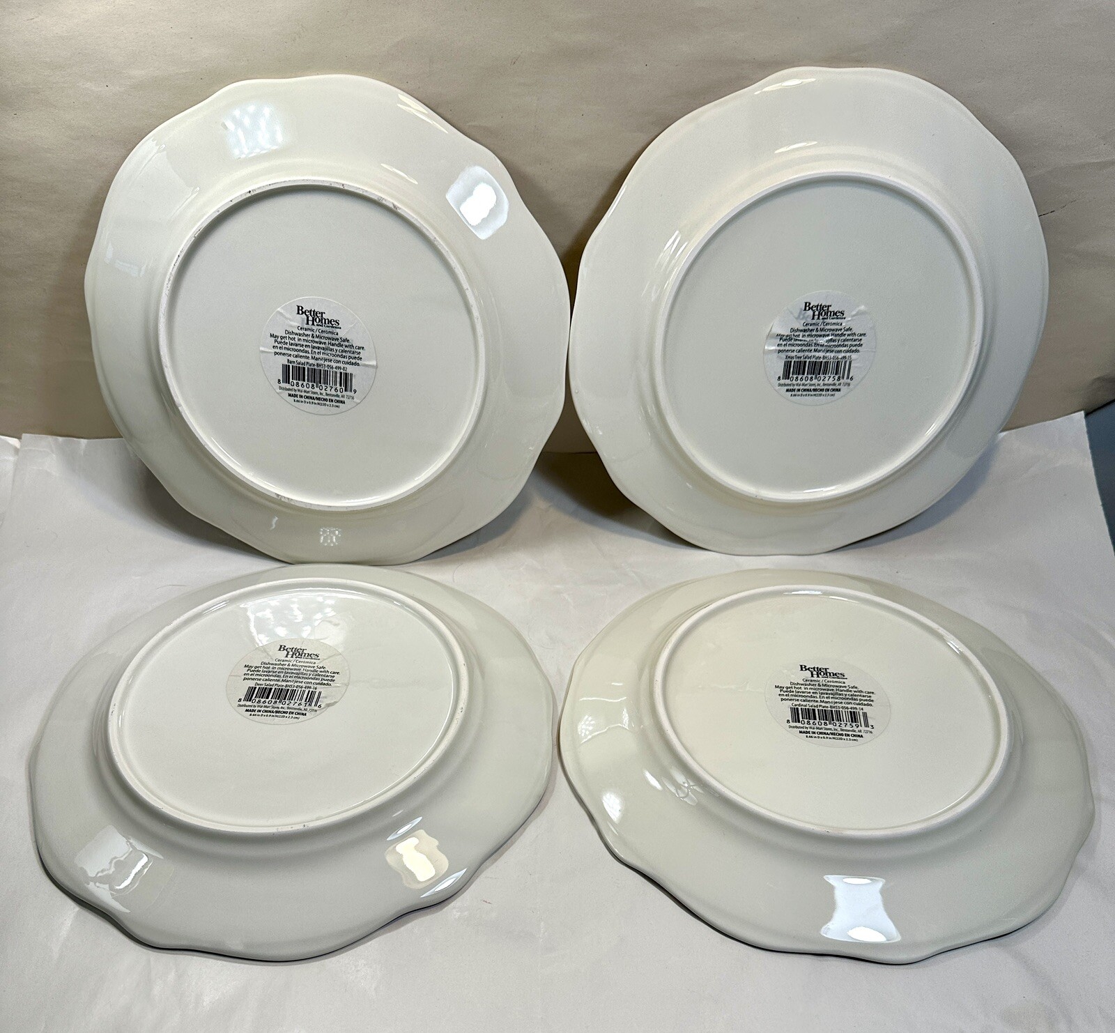 Set of 4 Better Homes Heritage Christmas Holiday Plates: New with Tags - Image 10
