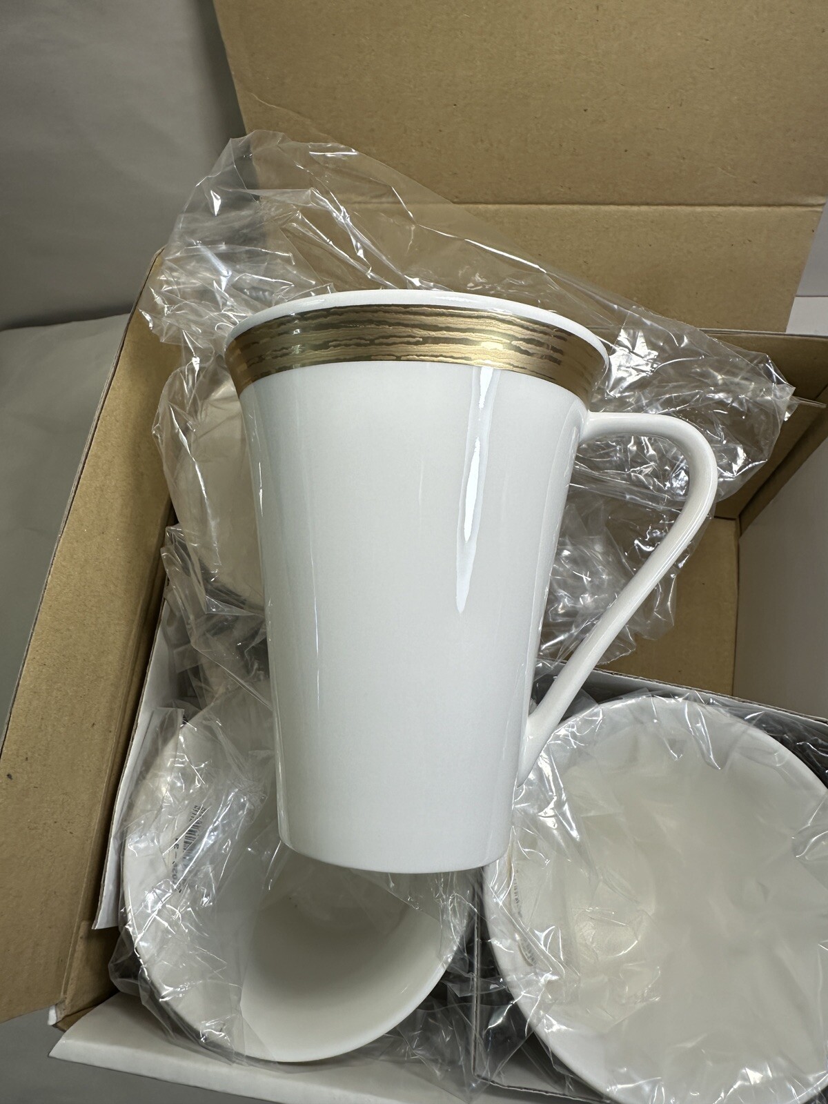 Set of Four Sasaki Beechwood Gold 5" Mugs - New in Box - 17029-31 - Image 5