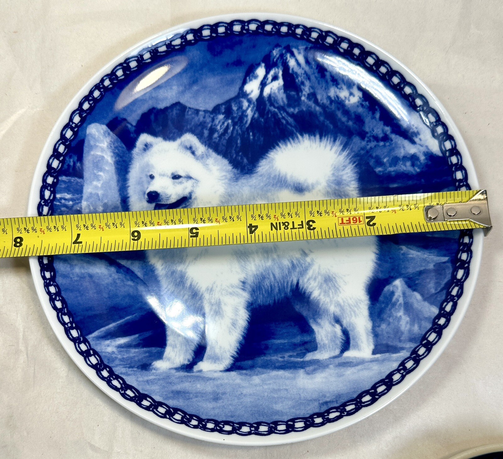 Natalia Brampton Dog Plate No. 7261 - Samoyed - Lekven Designs Denmark - Image 3