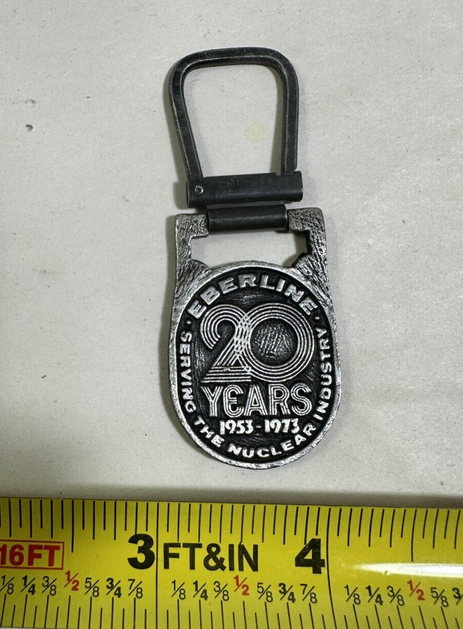 Eberline Instrument Corporation Metal Keychain / Key Ring - 1953-1973 Nuclear - Image 2