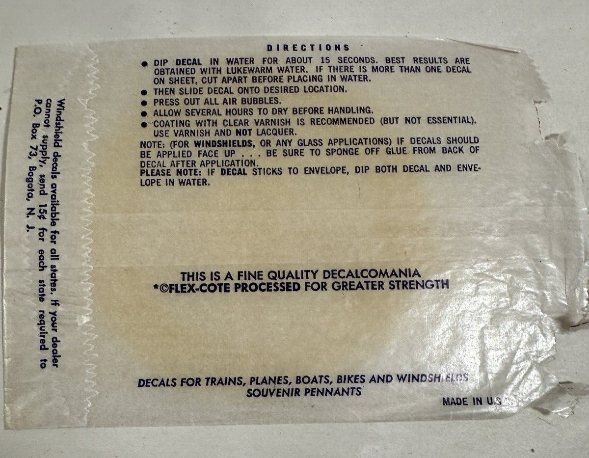 Statue of Liberty Vintage Decal - Decalomania, 1950s - Liberty Island N.Y. - Image 4