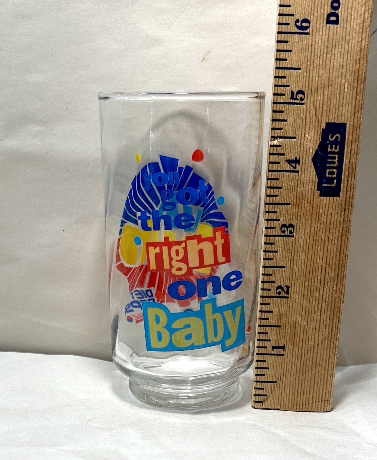 Set of 3 Diet Pepsi Glasses Uh Huh You Got The Right One Baby VTG Ray Charles - Image 4