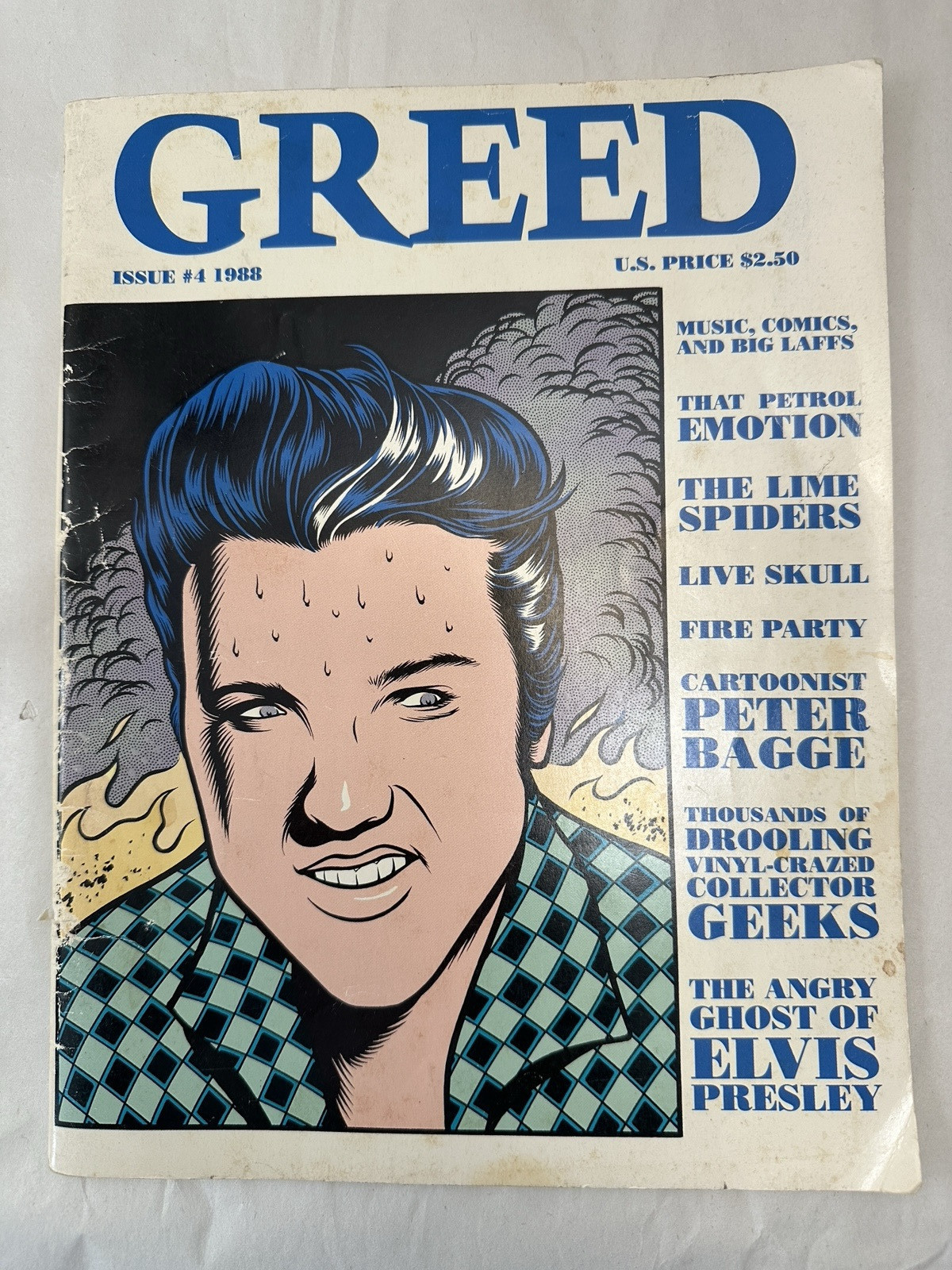 Greed Magazine Issue #4 - 1988 - Elvis