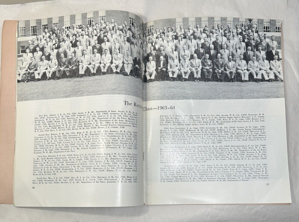 1963-1964 National War College/ Industrial College Of the Armed Forces Catalog - Image 4