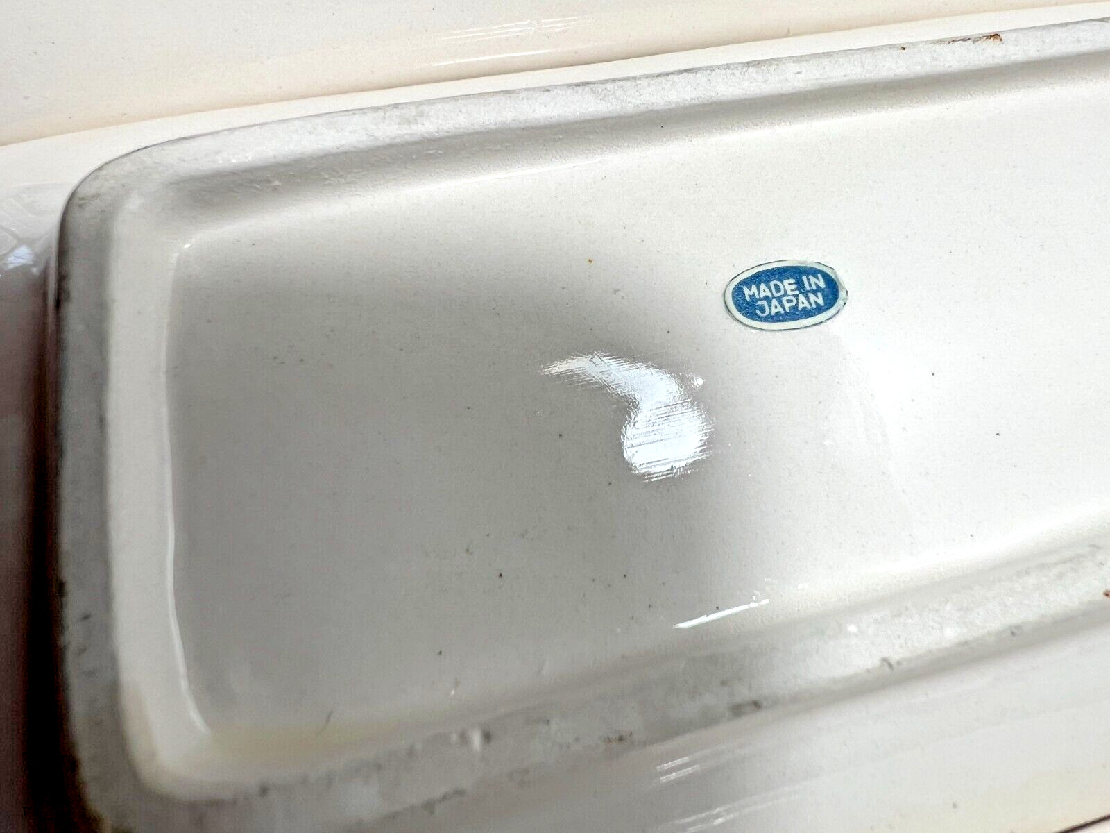 White Ceramic Corn Cob Plates Holders Set of 4 - Made in Japan - Image 4