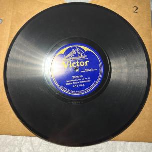 Shura Cherkassky 78rpm Single 10-inch Victor Records #45378 - 1920 Recording