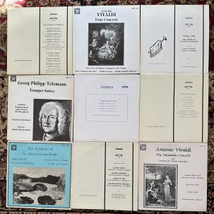 Lot of Nine (9) Baroque MHS Recordings : Played Once or Un-Played - Mint and N/M