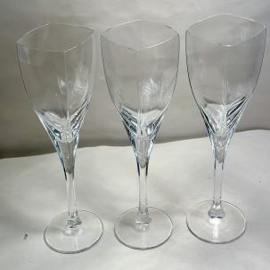 Set of Three (3) Water Goblet Panache Clear by MIKASA - 8 7/8" Tall