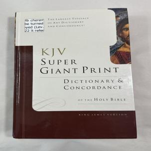 KJV Super Giant Print Dictionary & Concordance of the Holy Bible KJV