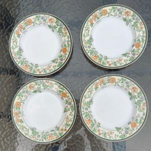 Four Mikasa Floral Chintz CK101 Salad Plates - 8 3/8" - Immaculate