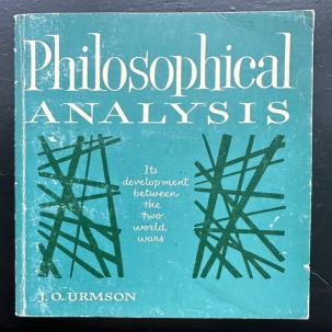 Philosophical Analysis by J.O. Urmson - 1976, Oxford