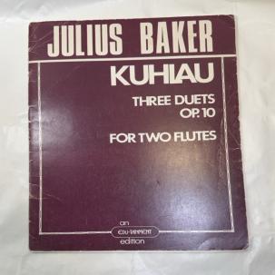 Three Duets for Two Flutes, Op. 10 ~ F. Kuhlau ~ The Baker Collection