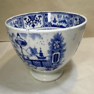 Petrus Regout & Co. Maastricht PaJong Porcelain Bowl Chinoiserie Transferware
