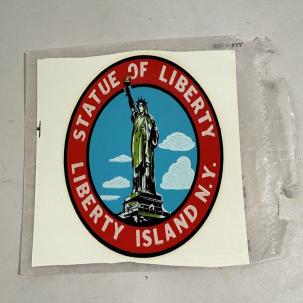 Statue of Liberty Vintage Decal - Decalomania, 1950s - Liberty Island N.Y.