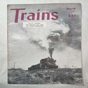 1944 March Trains Magazine Issue Vol. 4 # 5  Vintage Railroads Union Station